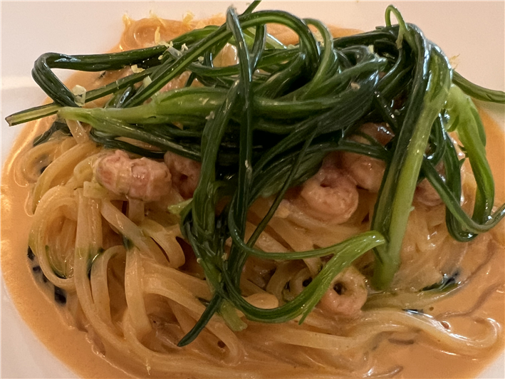 linguine with monk beard